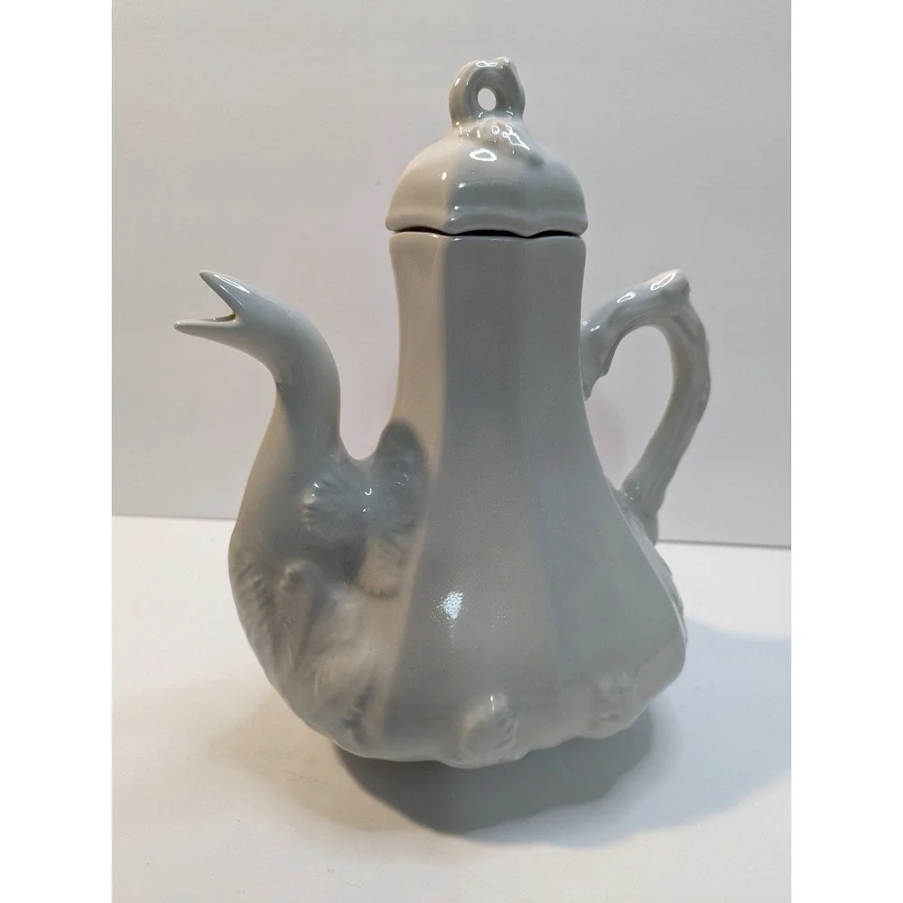 Ironstone‎ vintage grape leaf pattern coffee pot
